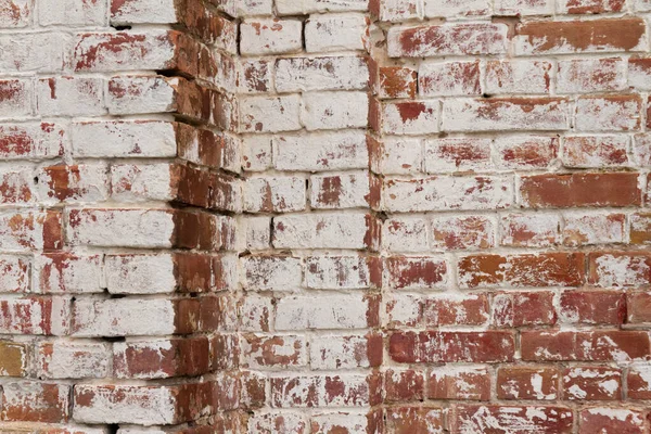 Κόκκινο τούβλο τοίχο υφή grunge φόντο με vignetted γωνίες — Φωτογραφία Αρχείου