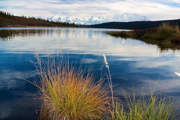 Mt. McKinley prise au lac Wonder — Photo