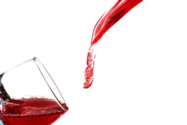 cam ile kırmızı sıvı dolum