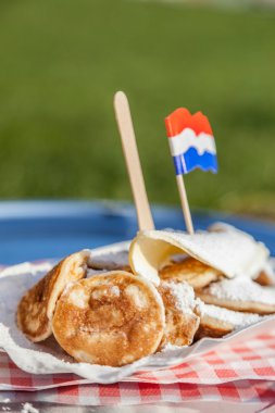 geleneksel Hollanda poffertjes