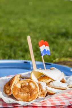 geleneksel Hollanda poffertjes