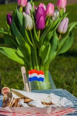 geleneksel Hollanda poffertjes