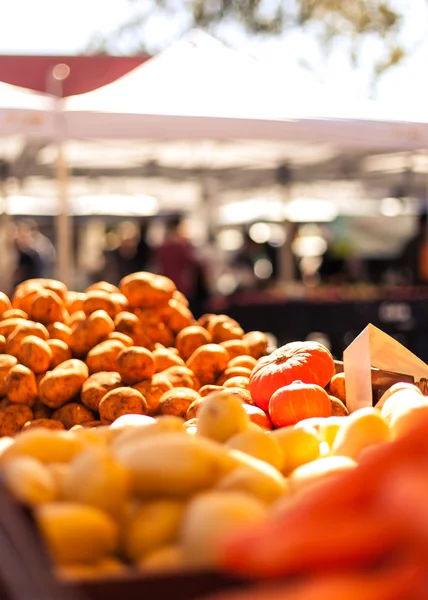 Čerstvé organické produkty na trhu — Stock fotografie