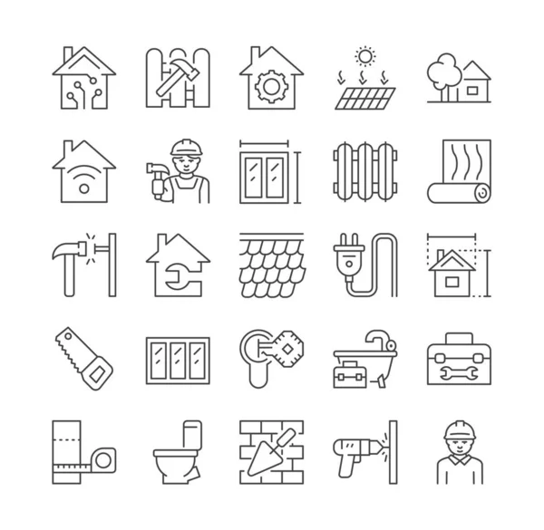 Iconos de renovación del hogar — Archivo Imágenes Vectoriales