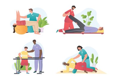 Terapistler hastalara yardım ediyor