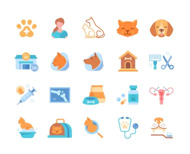 Veterinerlik yardımı alan simgeler