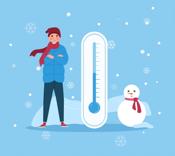 気象温度計の概念 — ストックベクタ