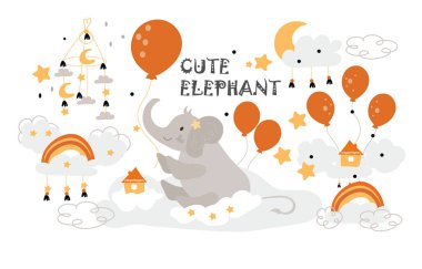 Sevimli küçük fil