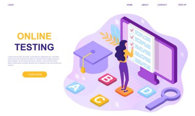 Çevrimiçi sınava giren kız