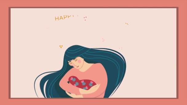 Happy Mother Day concept — стоковое видео