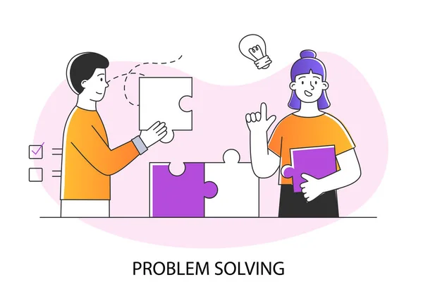 Concept de résolution de problèmes — Image vectorielle