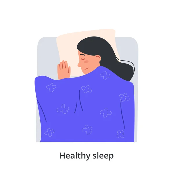 Sano concetto di sonno — Vettoriale Stock