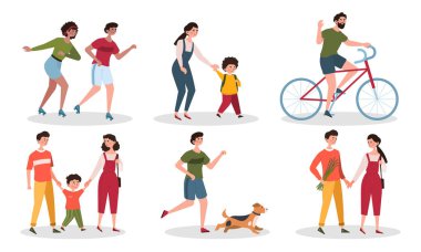 Bir grup insan yürüyor