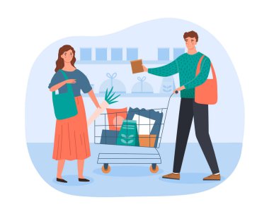 Eko market alışverişi.