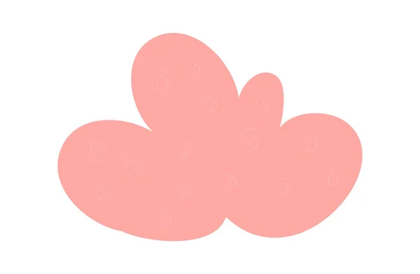 Etiqueta engomada flor rosa — Vector de stock