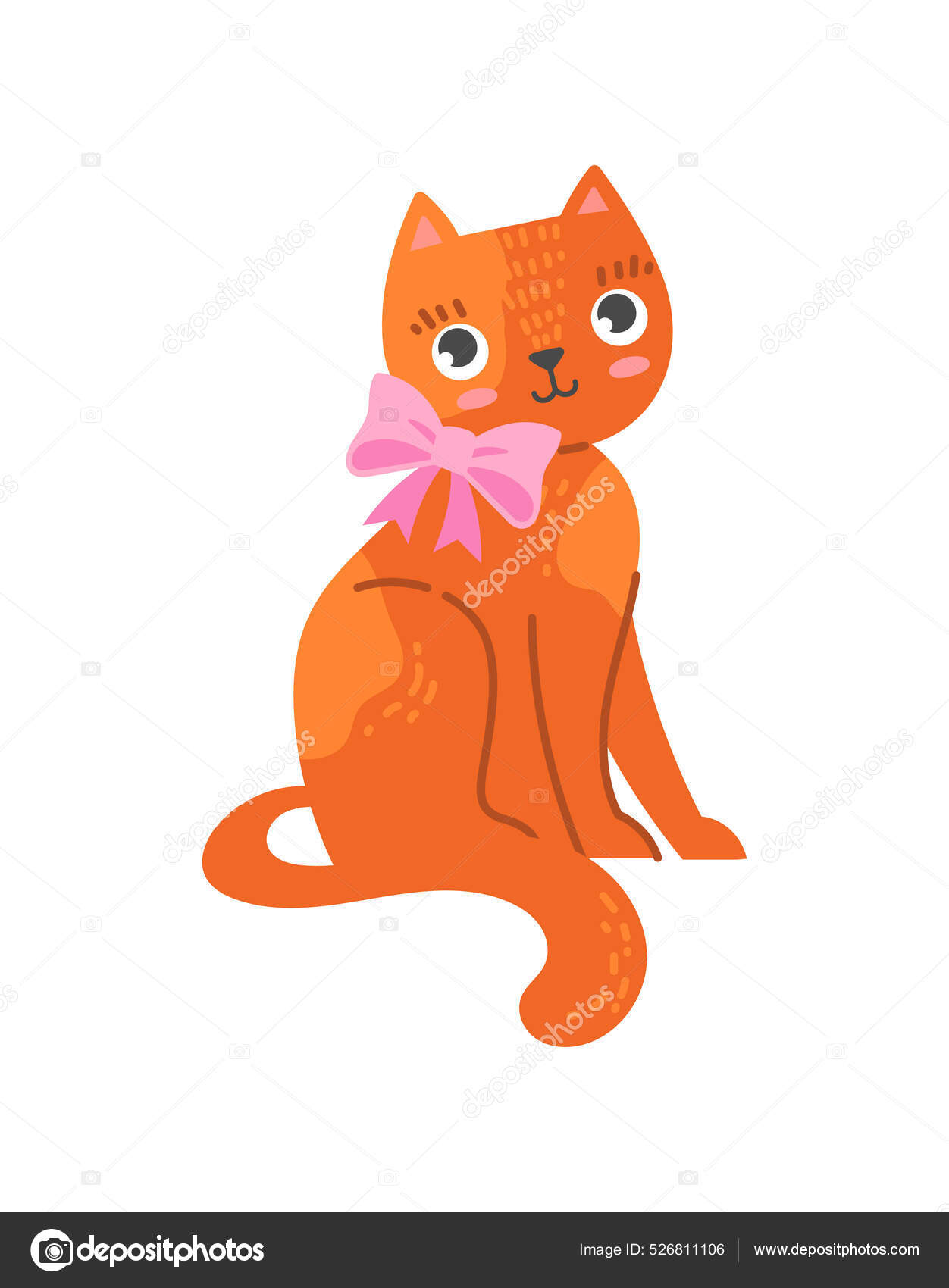 Кот С Луком Векторное Изображение ©mentalmind 526811106