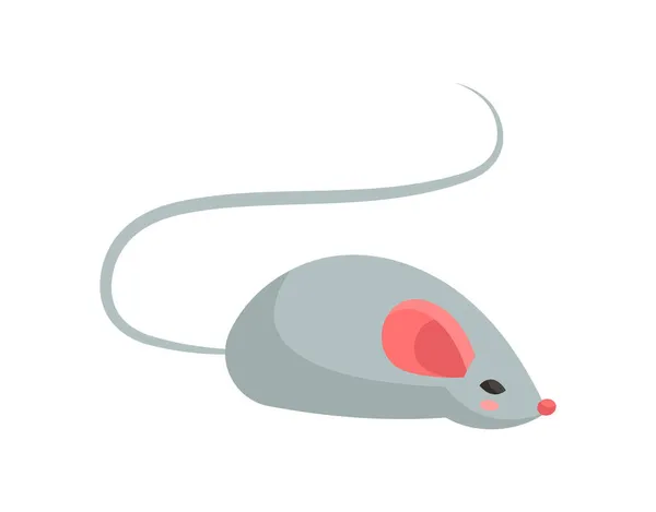 Simple grey mouse — Stock Vector