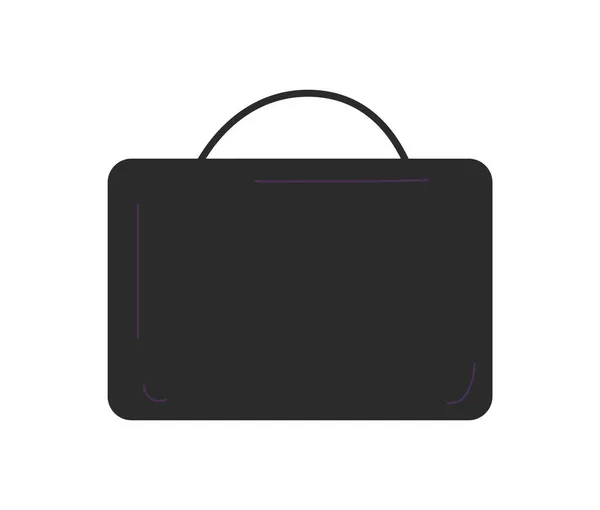 Fekete táska ikonra — Stock Vector