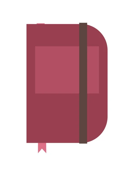 Klistermärke för vinrött anteckningsblock — Stock vektor
