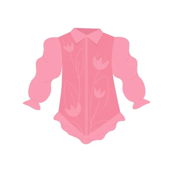 Etiqueta camisa rosa — Vetor de Stock