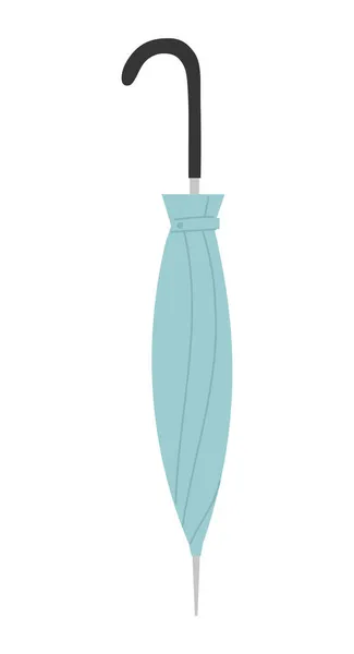 Parapluie étroit bleu — Image vectorielle