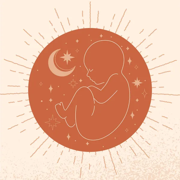 Концепція новонародженої дитини — стоковий вектор