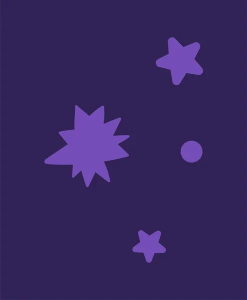 Roztomilé modré hvězdy — Stockový vektor