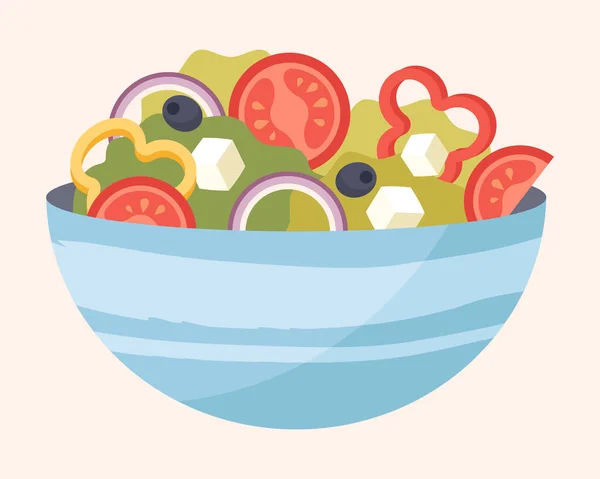 Πιάτο με λαχανικά — Διανυσματικό Αρχείο