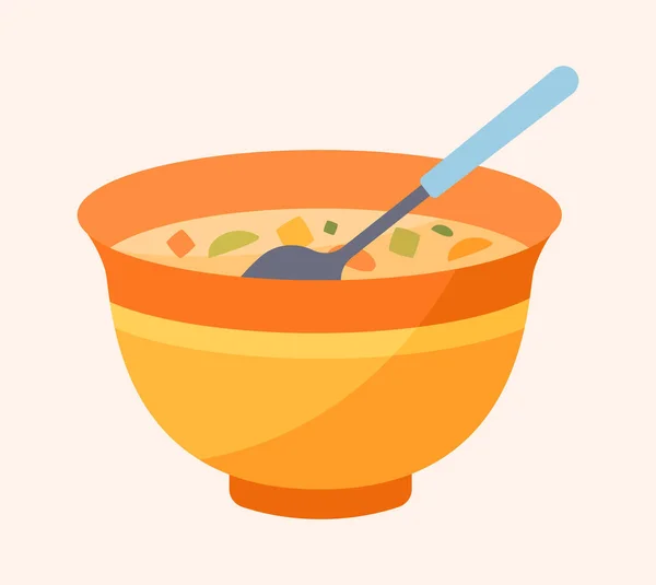 Soppa i plattan — Stock vektor