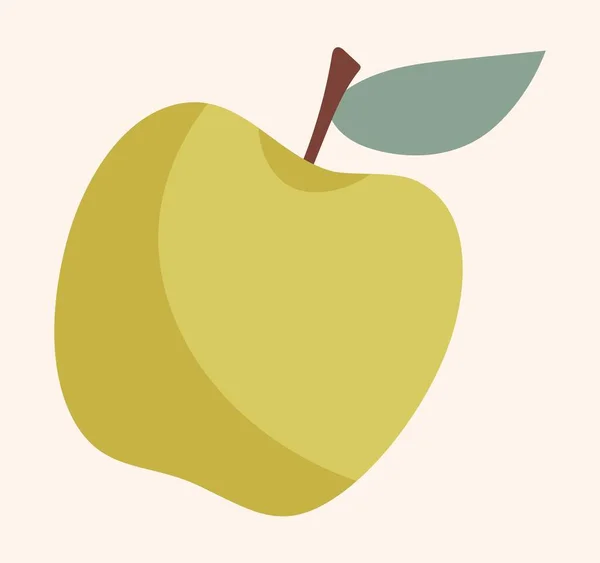 Aufkleber von Apfel — Stockvektor