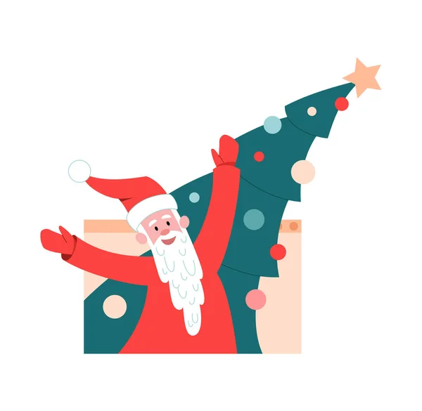 Noël Concept en ligne — Image vectorielle