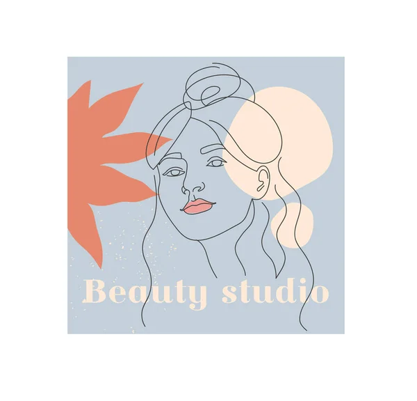 Beauty Studio template — Stock Vector