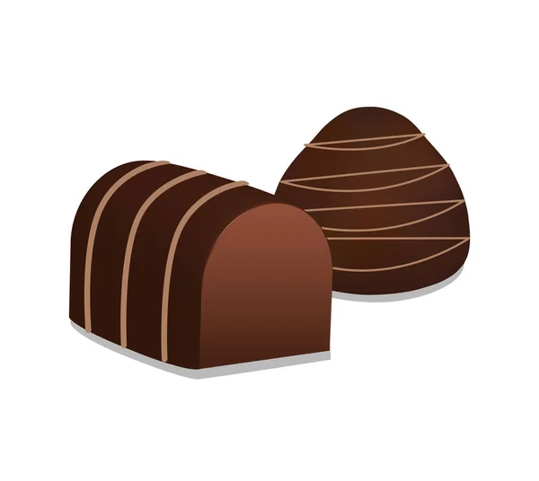 Ikona gorzkiej lub mlecznej czekolady — Wektor stockowy
