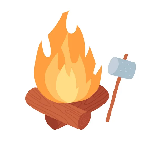 Ikone für Camping und Wandern — Stockvektor
