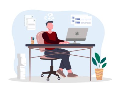 Projede çalışan adam