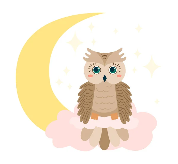 Cute Owl concept — Stock Vector