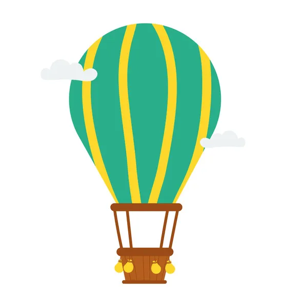 Colorful air balloon concept — Stock Vector