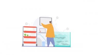 Aquaponic sistem akıllı tarım kavramı