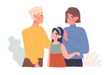 Evlat edinilen kızla aile