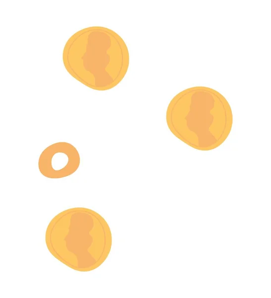 Oude gouden munten — Stockvector