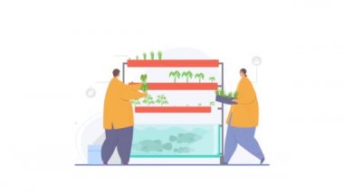 Aquaponic sistem akıllı tarım kavramı