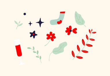 Dekoratif elementler kümesi