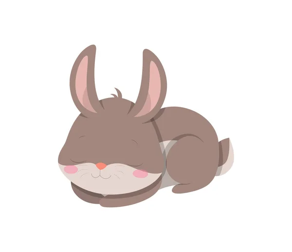 Cute bunny sleep — Stock vektor