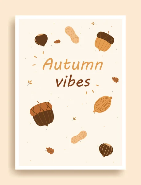 Bannière d'automne colorée — Image vectorielle
