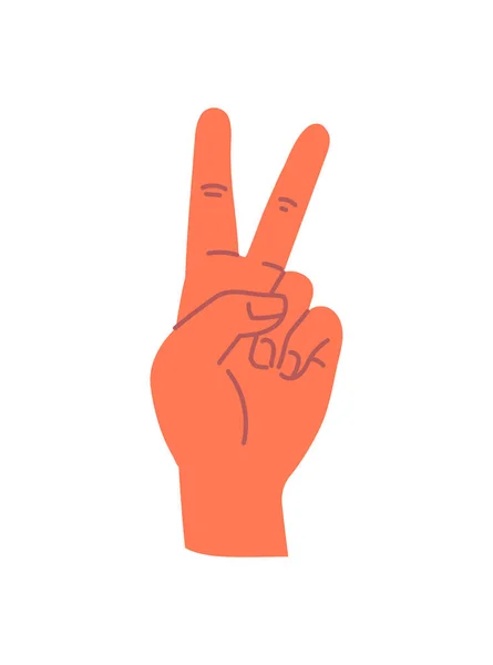 Hand shows gesture concept — 图库矢量图片