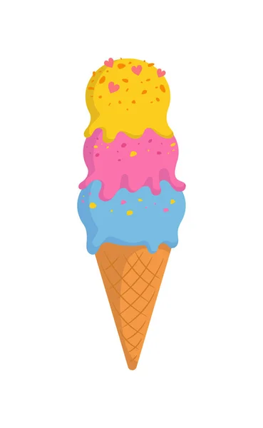 Conceito de sorvete — Vetor de Stock