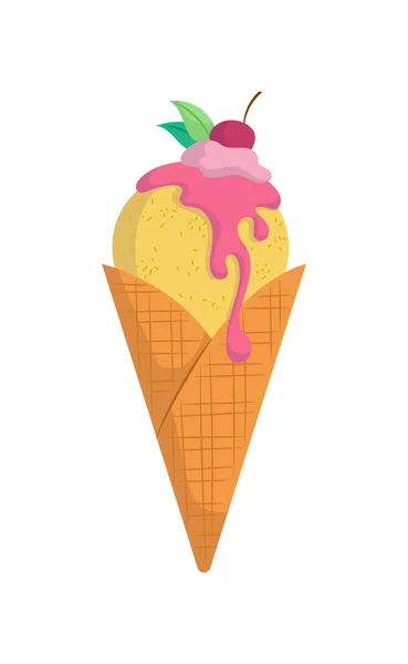 Concept de crème glacée — Image vectorielle