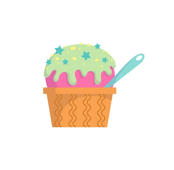 アイスクリームのコンセプト — ストックベクタ