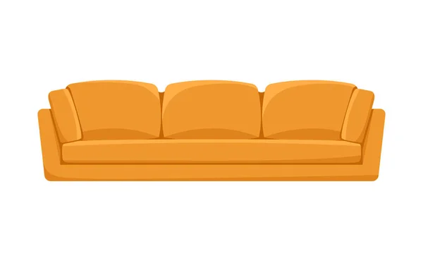 Living room furniture concept - Stok Vektor