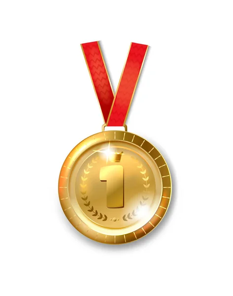 Realistic medal concept — Vector de stock